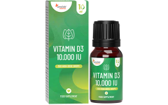 Essentials Vitamin D3 Tropfen 10.000 IE hochdosiert & vegetarisch, 300 Tropfen, 10 ml