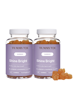 Shine Bright  Gummies 2-pack - for hair, skin & nails
