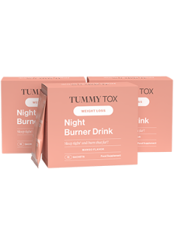 Night Burner Drink (Manga): Bebida para perda de peso noturna - 3 caixas