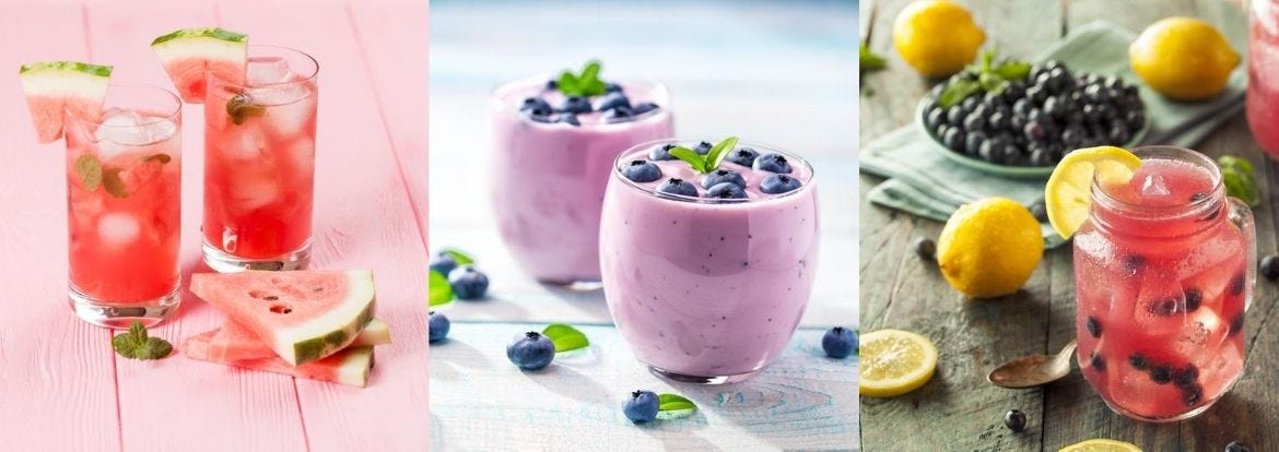 Summer collagen drinks